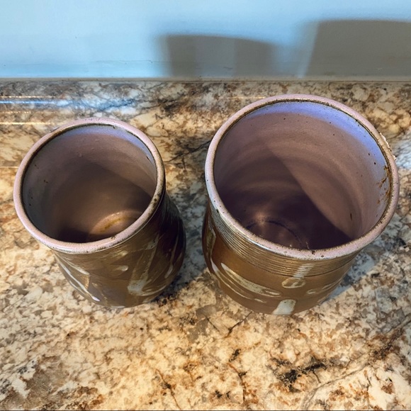 Handmade pottery ceramic utensil holders - Picture 2 of 5